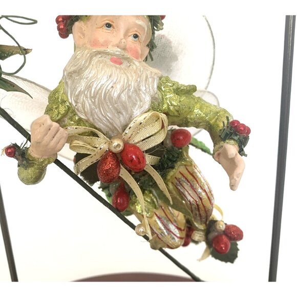 Mark Roberts Hanging Mistletoe and Holly Fairy Christmas Ornament Ltd Ed 7" Tall - Picture 3 of 13